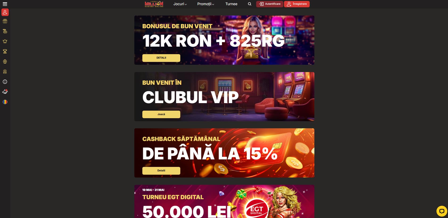 million casino jocuri