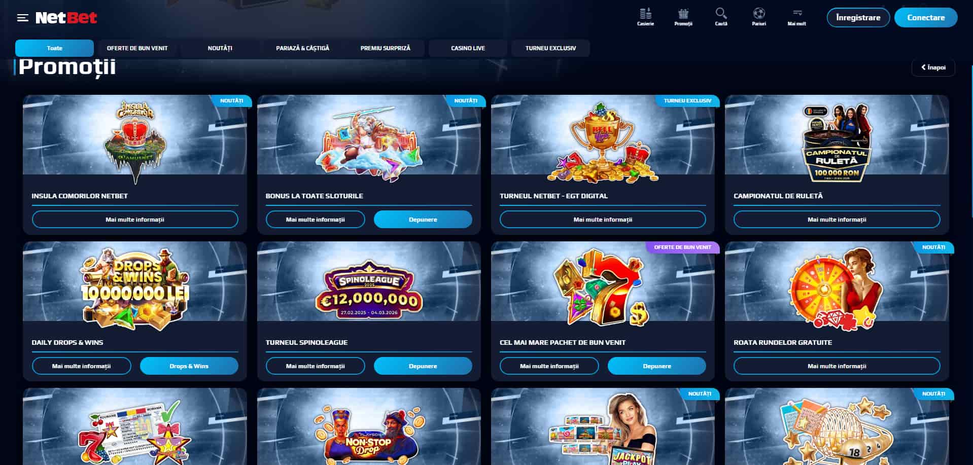netbet casino promotii