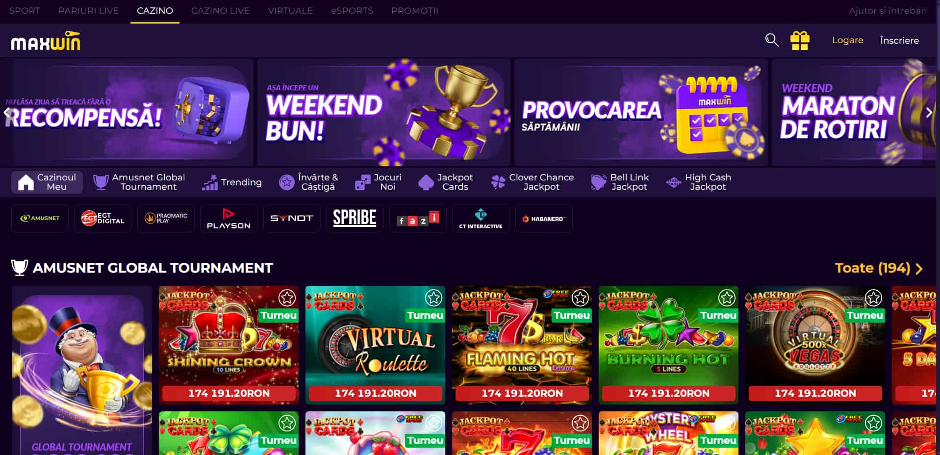maxwin casino jocuri