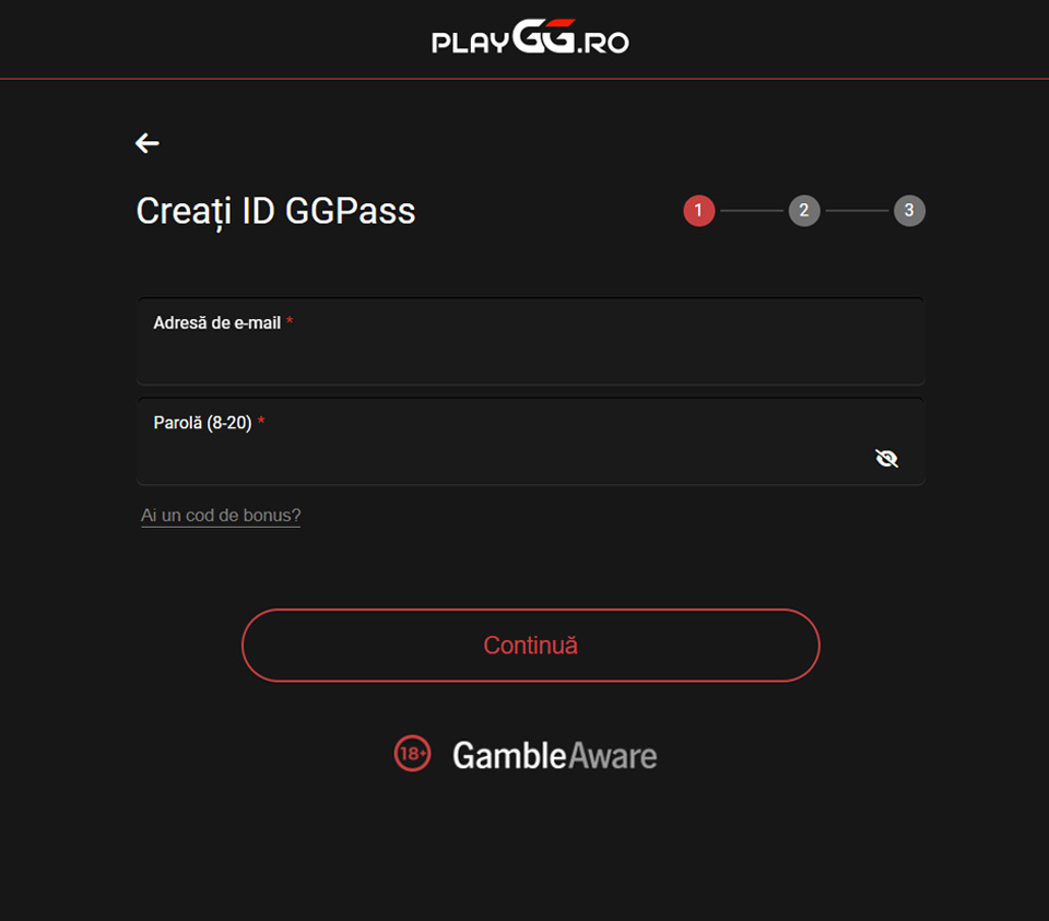 playgg casino înregistrare