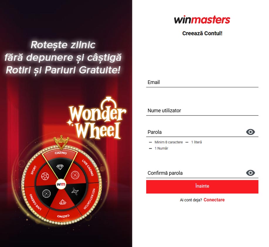 winmasters casino inregistrezi