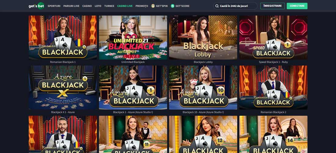 getsbet casino live jocuri