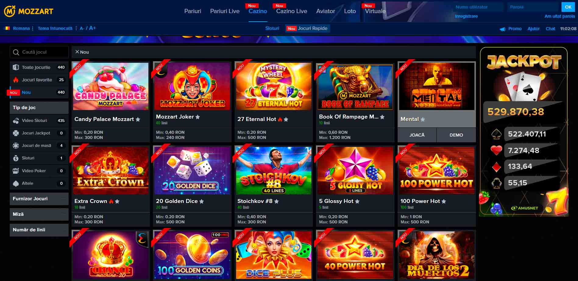 mozzartbet casino game