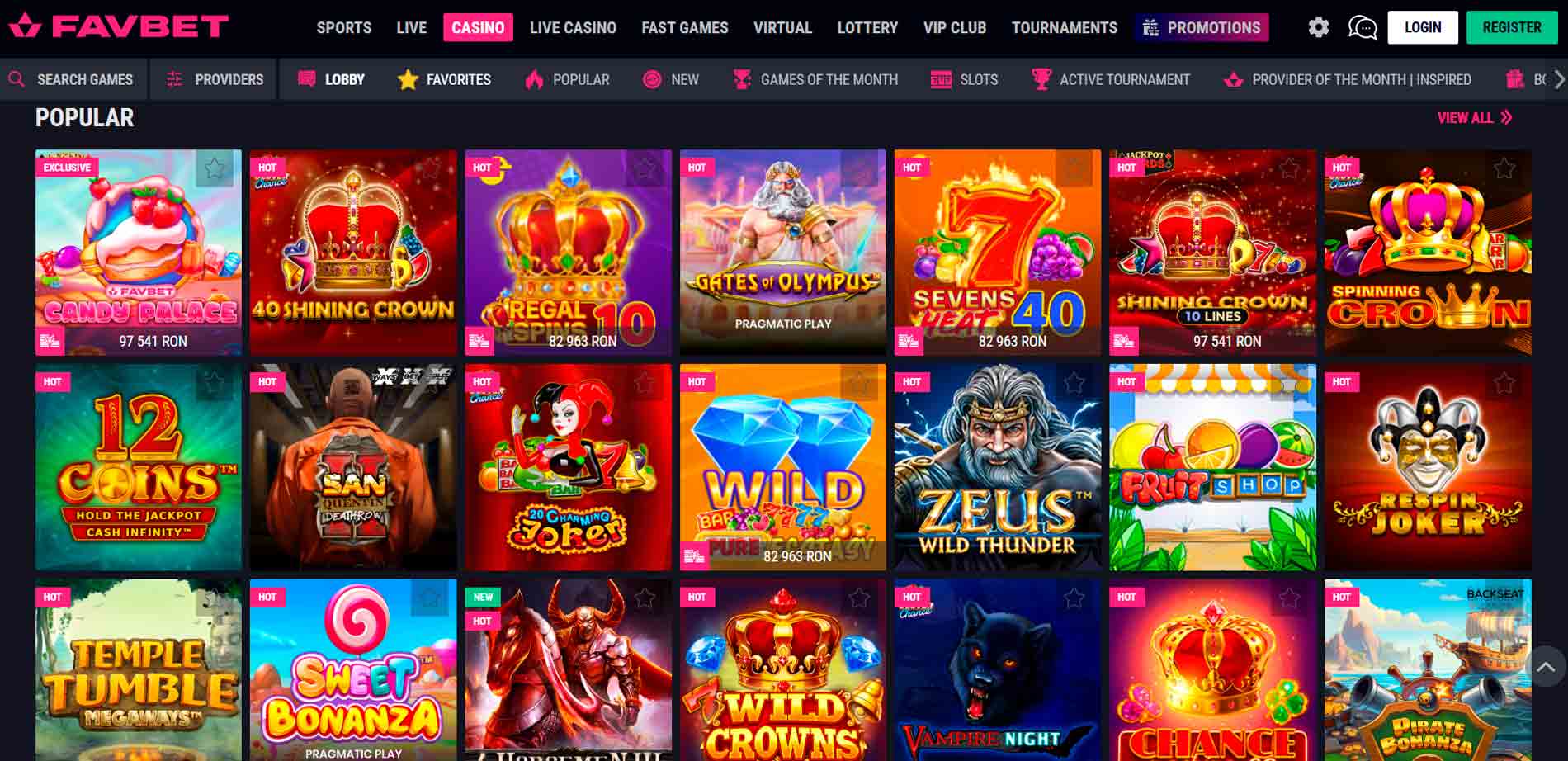 favbet casino jocuri