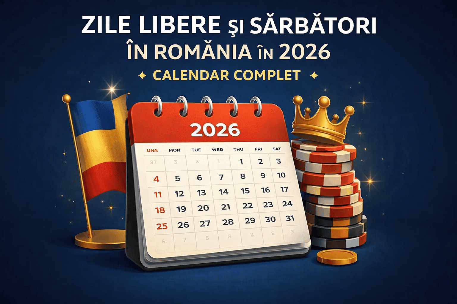 Zile libere și sărbători în România în 2026 – calendar complet