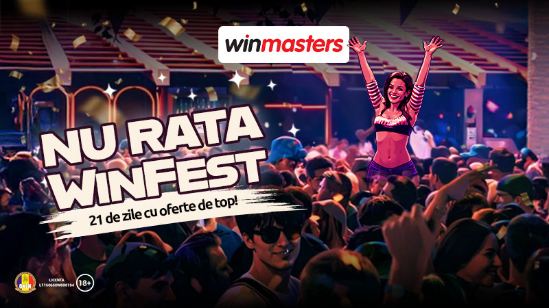 Winfest — rotiri gratuite sau bonus de înregistrare pentru jucători noi la Winmasters